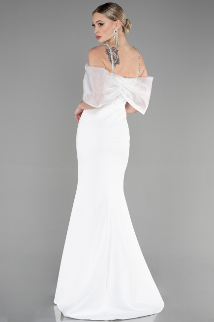 Long White Evening Dress ABU3601