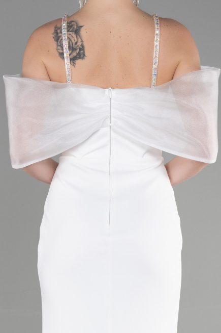 Long White Evening Dress ABU3601