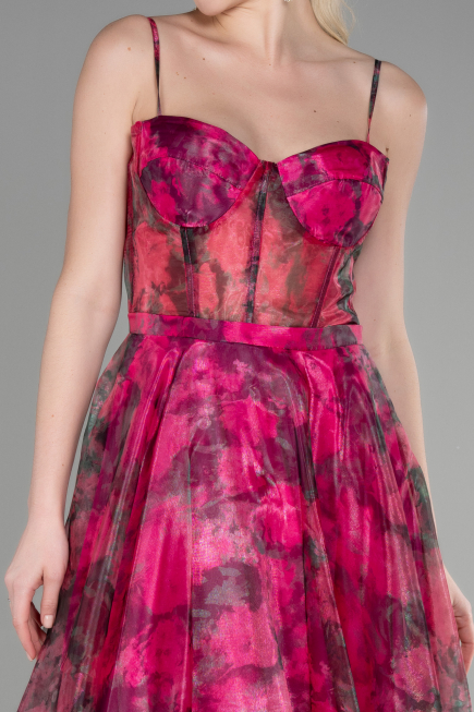 Midi Fuchsia Cocktail Dress ABK1967