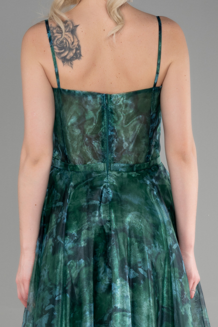 Midi Green Cocktail Dress ABK1967