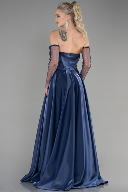 Long Navy Blue Evening Dress ABU3604