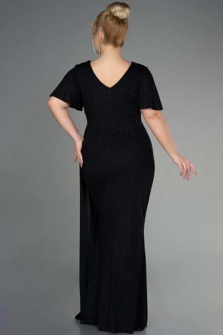 Long Black Formal Plus Size Dress ABU3645