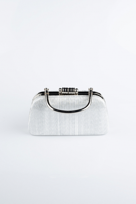 Silver Laser Cut Evening Bag SH839