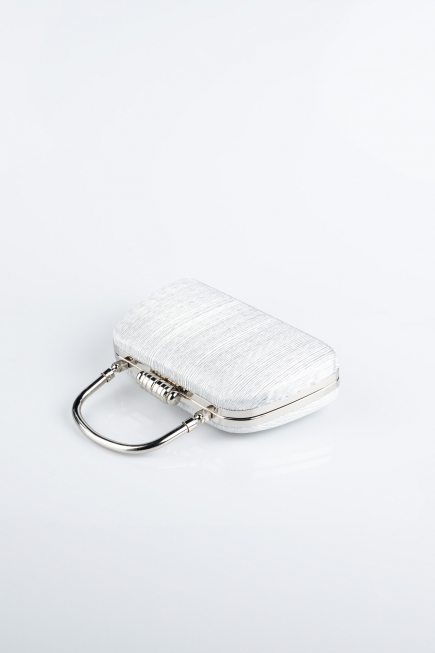 Silver Laser Cut Evening Bag SH839