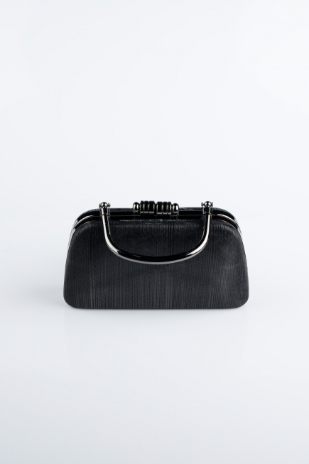 Black Laser Cut Evening Bag SH839