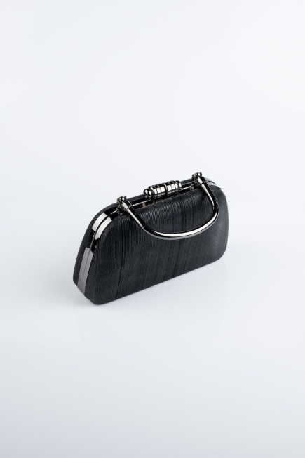 Black Laser Cut Evening Bag SH839