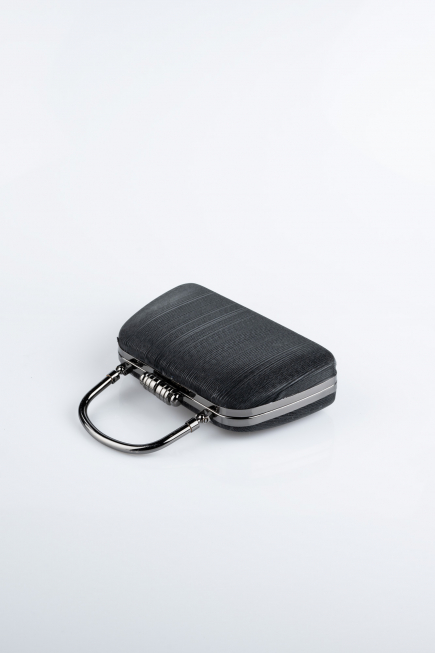 Black Laser Cut Evening Bag SH839