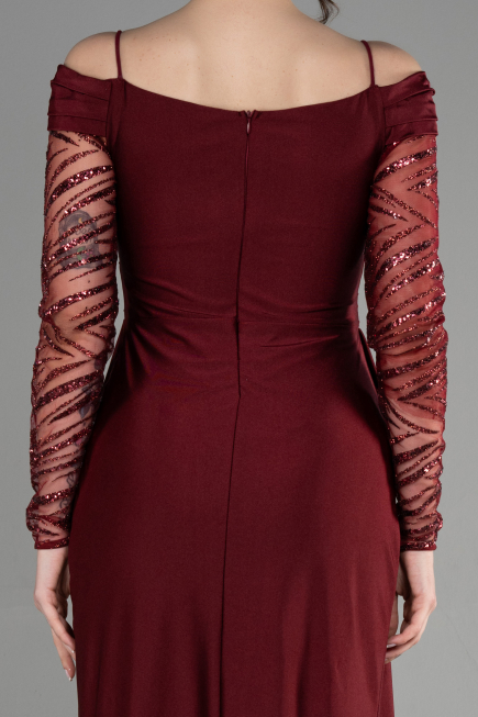 Long Burgundy Evening Dress ABU3656