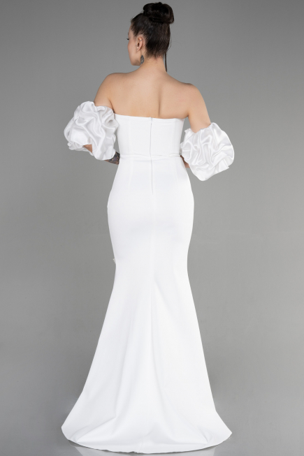 Long White Evening Dress ABU3659