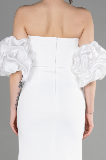 Long White Evening Dress ABU3659