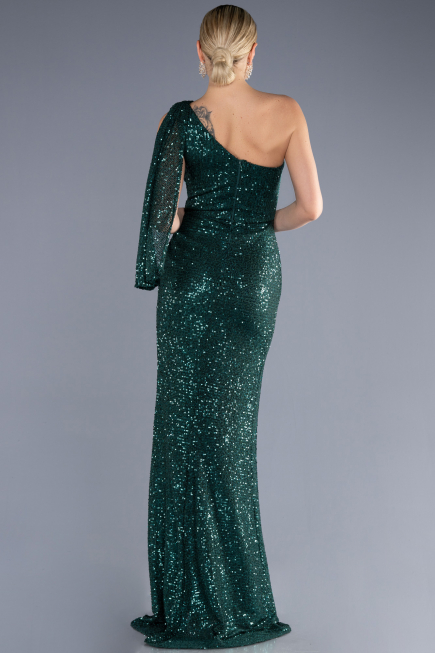 Long Emerald Green Mermaid Evening Gown ABU3667