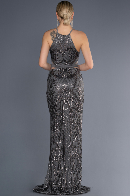 Long Anthracite Mermaid Prom Dress ABU3670