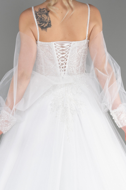 Long White Wedding Dress ABU3704