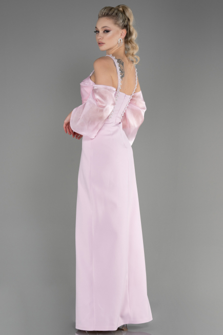 Long Powder Color Invitation Dress ABU2911