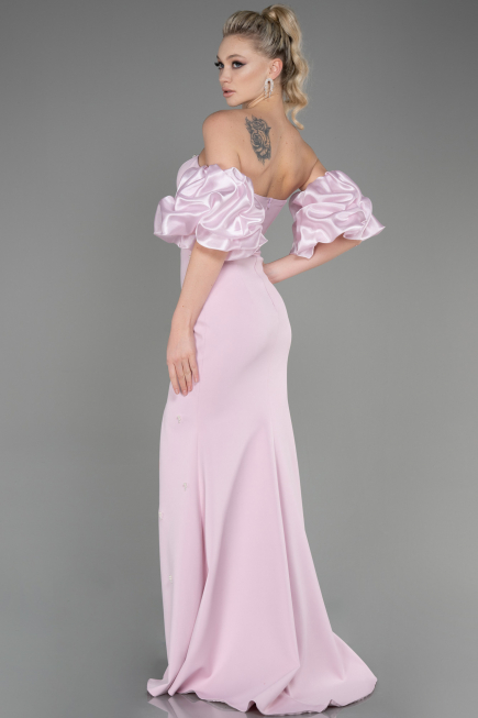 Long Powder Color Evening Dress ABU3659