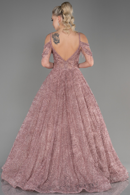 Long Powder Color Evening Dress ABU3708