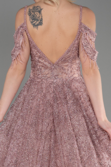 Long Powder Color Evening Dress ABU3708