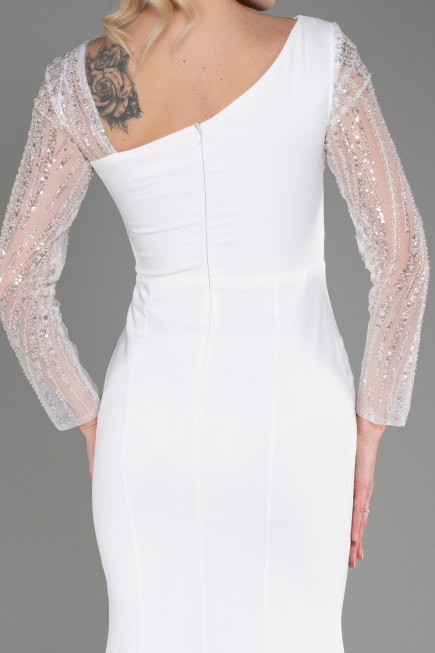 Long White Evening Dress ABU3712