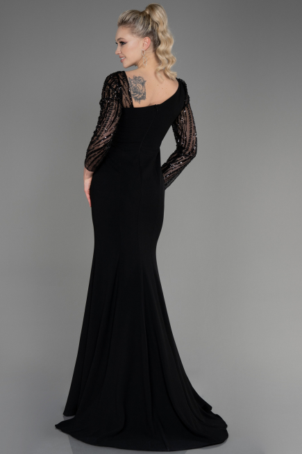 Long Black Evening Dress ABU3712