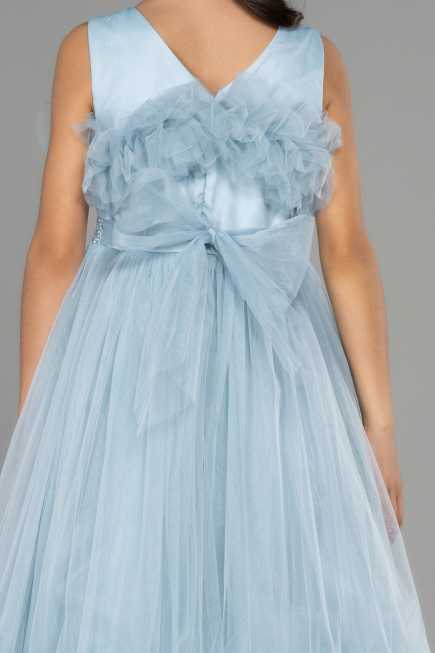 Long Blue Girl Dress ABU3726