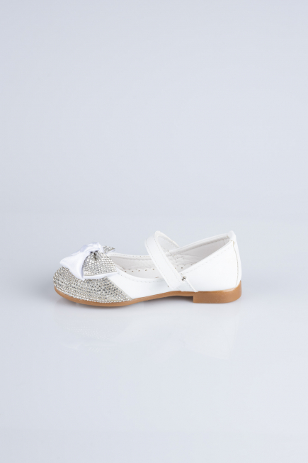 White Leather Kid Shoe MJ4000