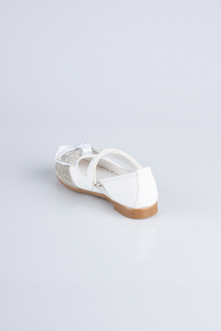 White Leather Kid Shoe MJ4000