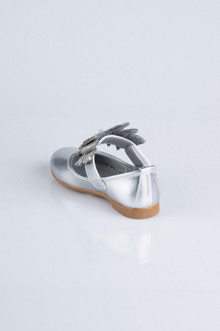 Silver Patent Leather Kid Shoe MJ4001