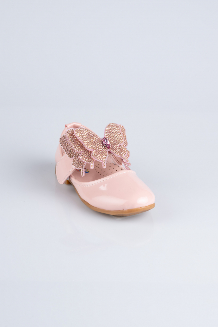 Powder Color Patent Leather Kid Shoe MJ4001