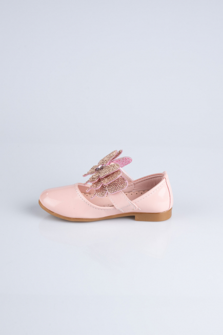 Powder Color Patent Leather Kid Shoe MJ4001