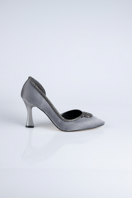 Platinum Satin Stiletto MJ8008