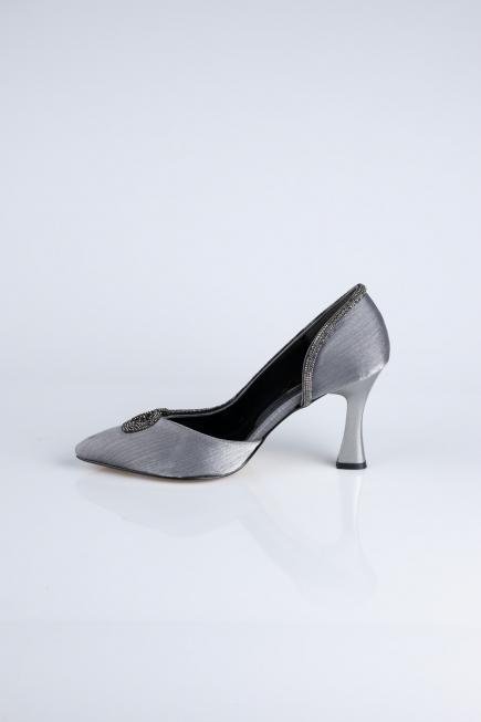 Platinum Satin Stiletto MJ8008