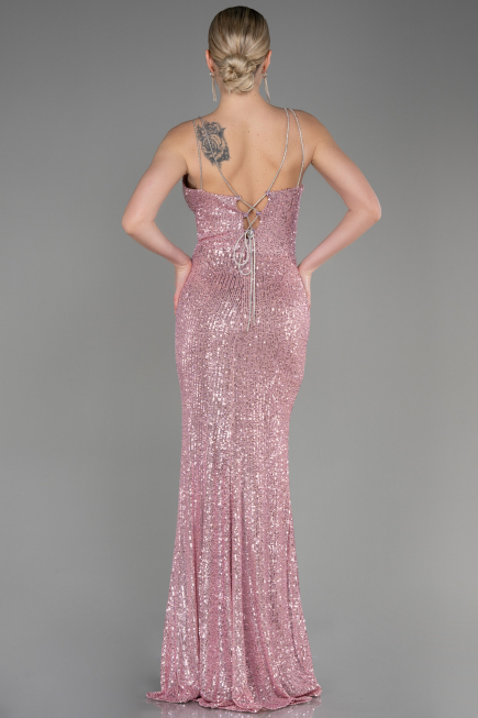 Long Powder Color Mermaid Evening Gown ABU3768