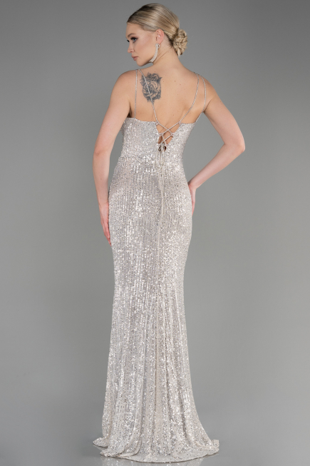 Long Mink Mermaid Evening Gown ABU3768