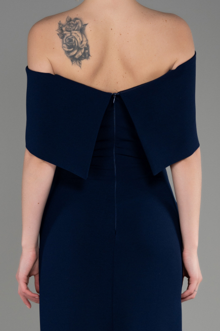 Long Navy Blue Evening Dress ABU3775