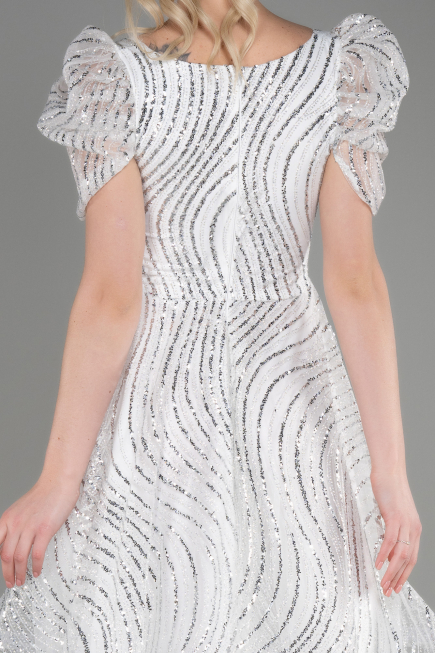 Short White Party Dress ABK2001
