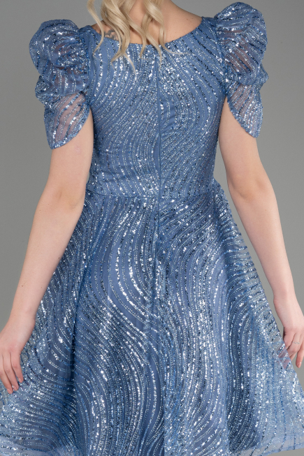 Short Indigo Party Dress ABK2001