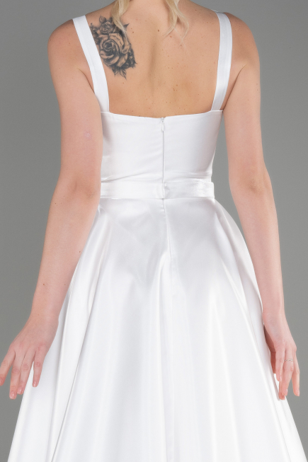 Long White Evening Dress ABU3751