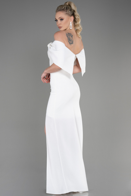 Long White Evening Dress ABU3775