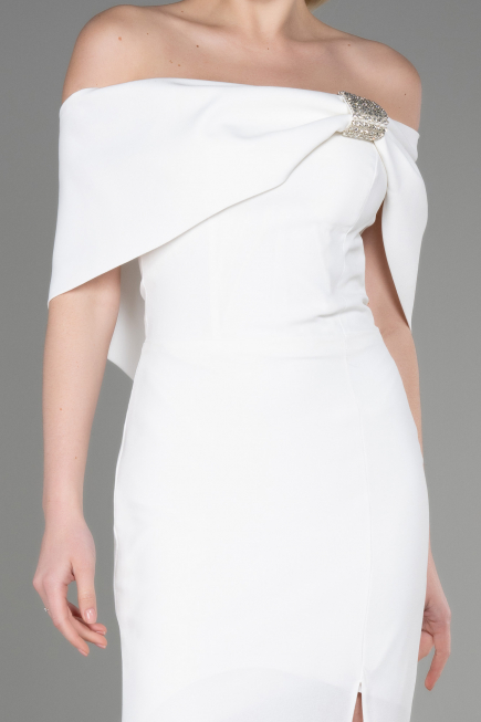 Long White Evening Dress ABU3775