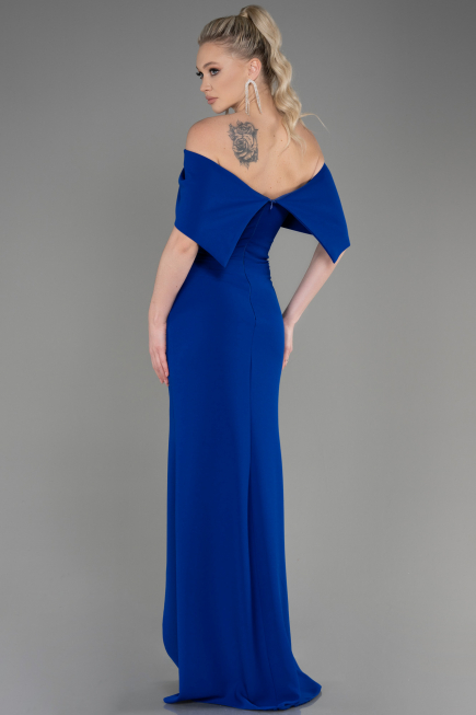 Long Sax Blue Evening Dress ABU3775