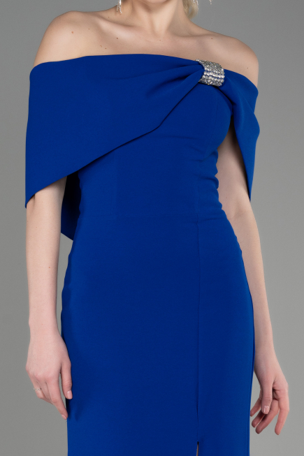 Long Sax Blue Evening Dress ABU3775