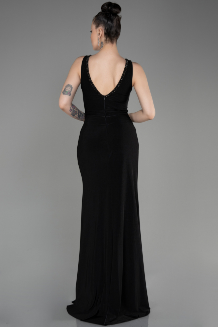 Long Black Mermaid Prom Dress ABU3782