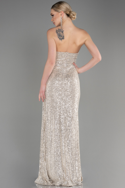 Long Mink Scaly Evening Dress ABU3134