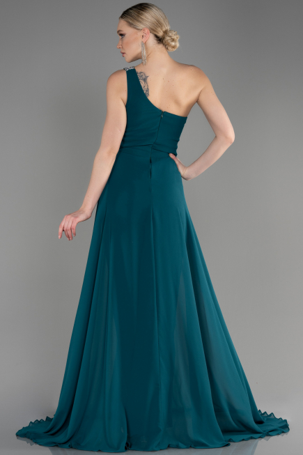 Emerald Green Long Chiffon Party Evening Jumpsuit ABT116