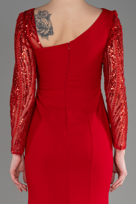 Red Long Evening Dress ABU3712