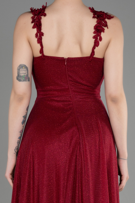 Burgundy Long Evening Dress ABU2307