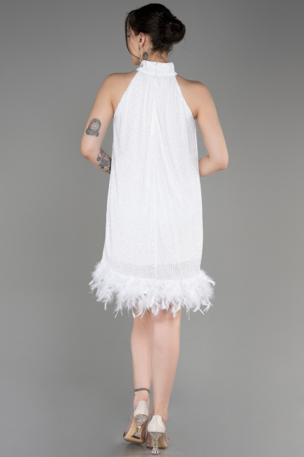 Short White Party Dress ABK2049