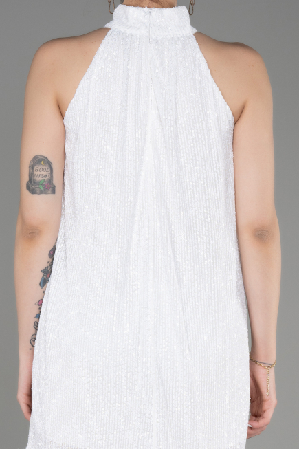 Short White Party Dress ABK2049