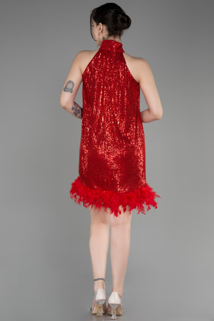 Short Red Party Dress ABK2049