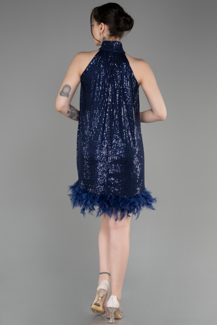 Short Navy Blue Party Dress ABK2049